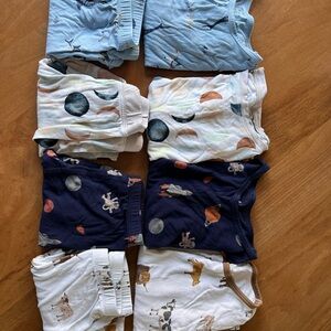Four pairs of 2T long sleeve Kyte Baby pajamas